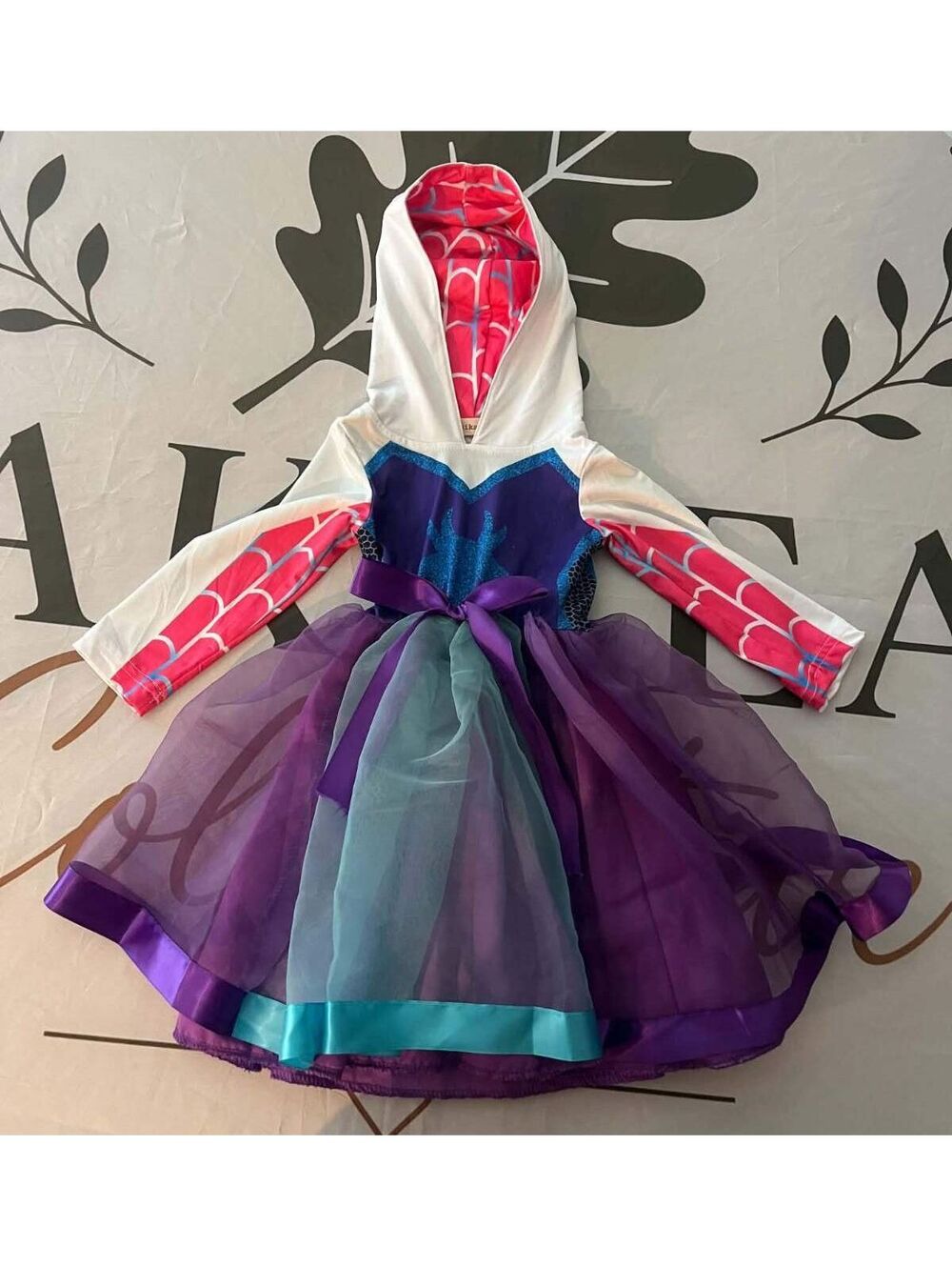 Ruikajia 3T Spider-themed Hooded Dress for Toddlers